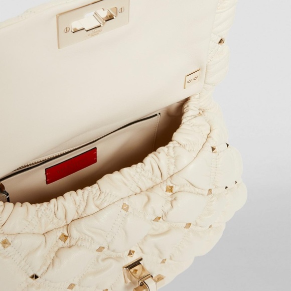 Valentino Garavani Ivory Spikeme Shoulder Bag - Picture 6 of 10